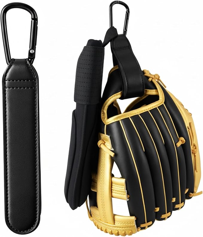Therwen Adjustable Baseball Glove Clip for Hanging Bags Training Sports Gear Glove Holder Protection Accessory Strap Bag Attachment with Hanging Loops Travel Accessories for Drying