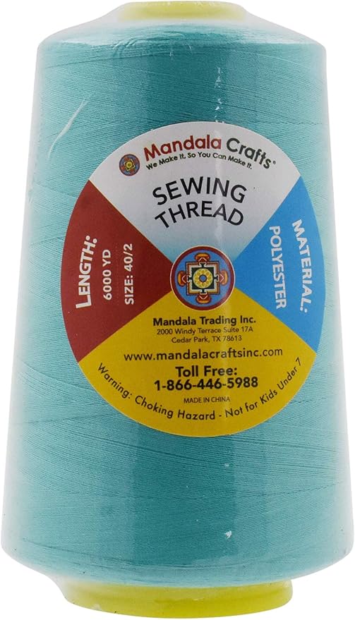 Mandala Crafts 4 Pack of Serger Threads Cones Spools - Image 3