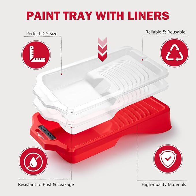 Mister Rui 4 Inch Paint Tray Liners 8-Pack - Image 4