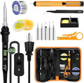 Soldering Iron Kit 80W LCD Adjustable Temperature 180-520℃ Solder Kit by LJPXHHU
