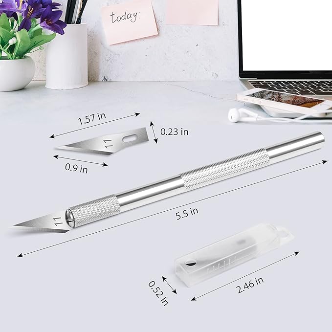 DIYSELF 23 Pack Scrapbooking Tools, Exacto Knife Craft Knife Precision Carving - Image 4