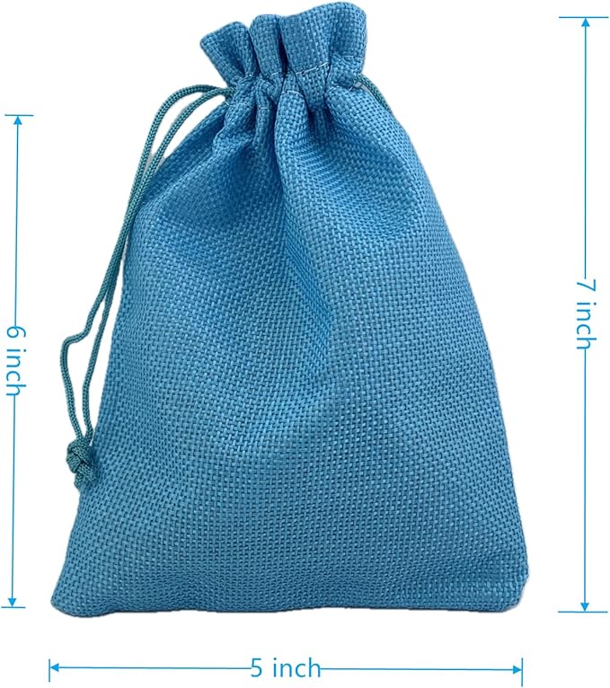 Palmhomee Pack of 25 Burlap Gift Bags - Image 3