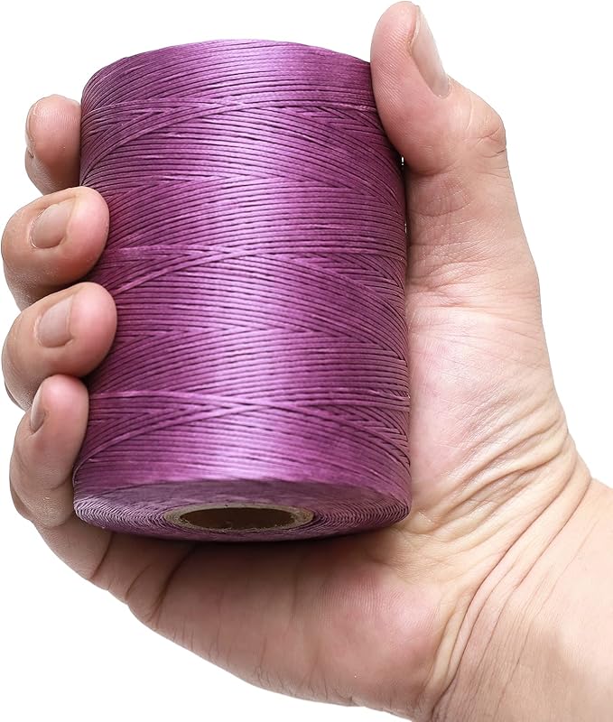 Waxed Thread, 852Yards 150D 0.8mm Flat Polyester Wax Thread - Image 3