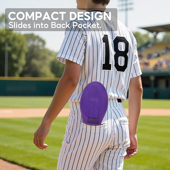 Baseball Sliding Mitt, Youth Ages 6-12 & Teens Adults 12+, Sliding Glove Hand Guard for Baserunning, Hard Shell Ambidextrous Left/Right, Baseball/Softball Compatible, Drip Style