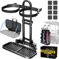 Foldable Golf Cart Rear Seat Bag Holder, Upgraded Golf Cart Rear Seat Bag Rack Only Fits 8-Inch Max Safety Grab Bar, for 4-Seater EZGO Club Car Yamaha, Preinstalled, Space-Saving, No-Drill