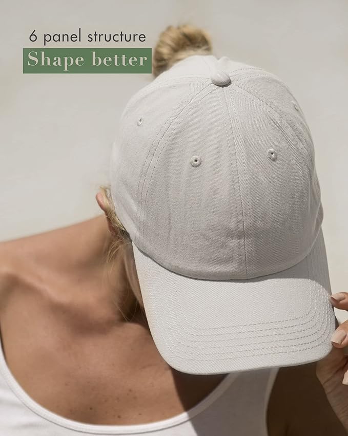 FURTALK Unisex Vintage Washed Unstructured Baseball Cap Washed Cotton Adjustable Dad Hat