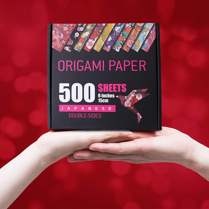 Japanese Washi Origami Paper 500 Sheets, 10 Vivid Colors, Colors Make Colorful - Image 6