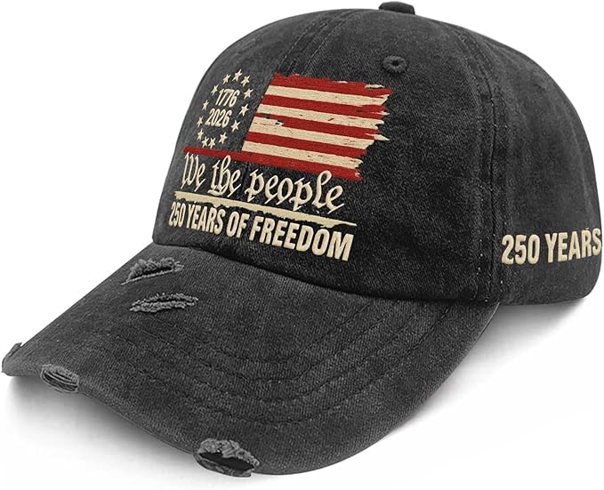 U.S. 250th Anniversary 250 Years Freedoms 1776-2026 Baseball Hats Funny