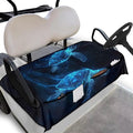 Golf Cart Seat Covers, Universal Golf Cart Seat Towel Blanket with 4 Front Pockets & Nonskid Bottom Fits for Club Car 2 Person Seats Golf Carts