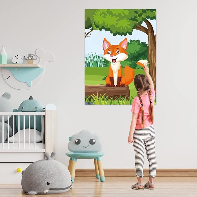 ASTARON Pin The Tail on The Fox Party Game - Image 4