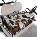 Golf Cart Seat Covers, Universal Golf Cart Seat Towel Blanket with 4 Front Pockets & Nonskid Bottom Fits for Club Car 2 Person Seats Golf Carts