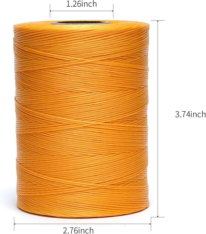 Waxed Thread, 852Yards 150D 0.8mm Flat Polyester Wax Thread - Image 2
