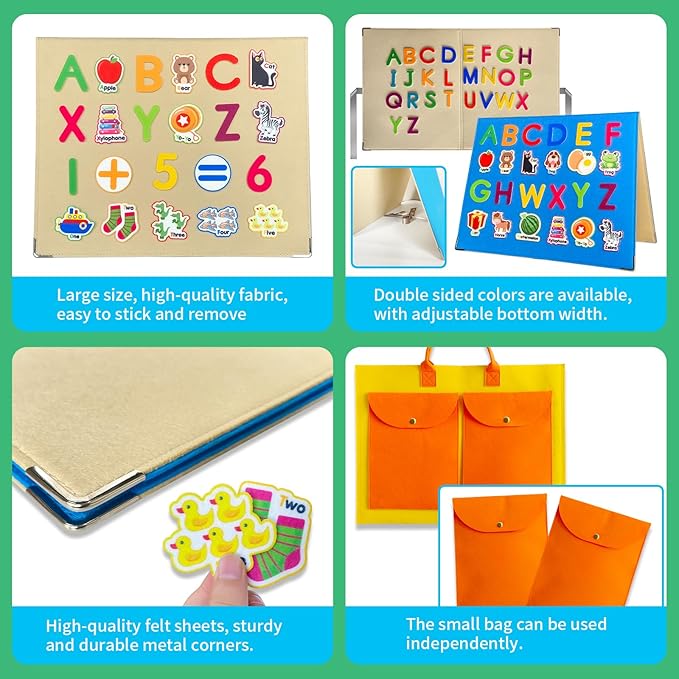 Foldable, Freestanding Felt Flannel Board Set - Image 3