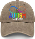 I'm a Pround Autism Uncle Baseball Cap for Mens Fashion Washed Distressed Baseball Caps