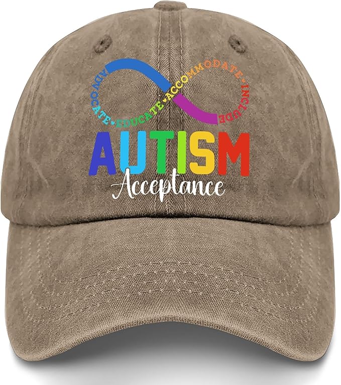 I'm a Pround Autism Uncle Baseball Cap for Mens Fashion Washed Distressed Baseball Caps