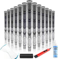 CHAMPKEY Premium Hybrid Golf Grips 13 Pack with All Repair Kits - All Weather Performance Golf Club Grips - High Traction and Control Half Corded Golf Grips for Men