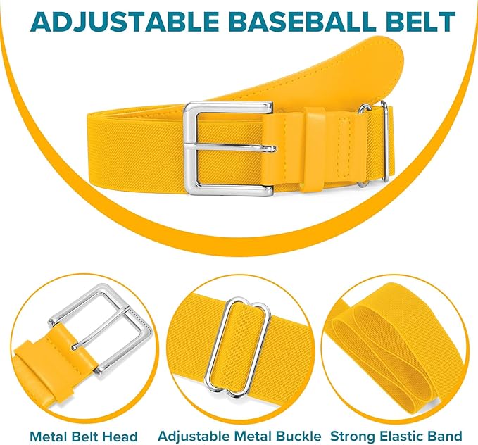 Baseball Socks and Belt Combo for Youth Adult - Softball Socks and Belt for Boys and Girls