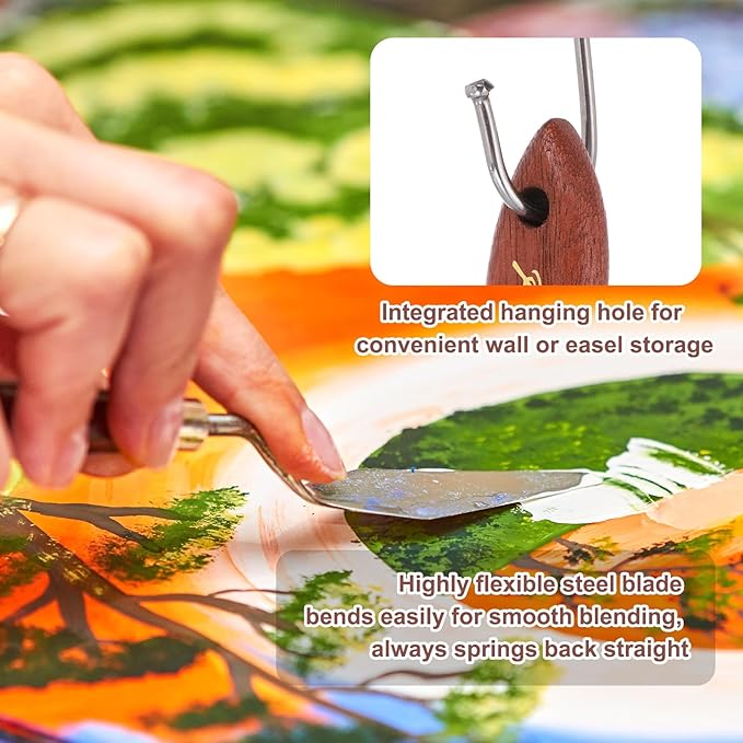 MECCANIXITY Pack of 1 Palette Knife No.15, 8.9" Long Palette Knives - Image 4