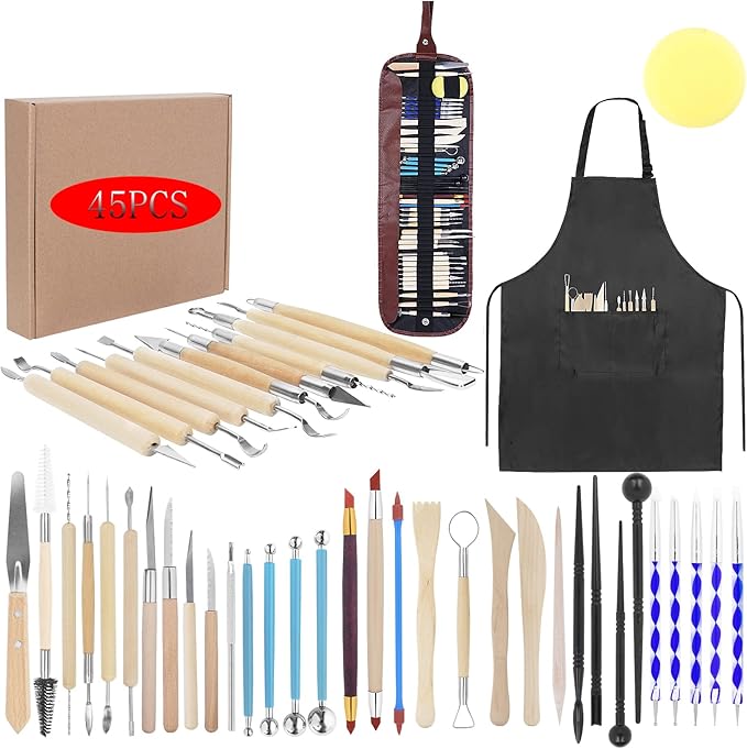 Yagugu Pottery Clay Tools for Adults Sculpting by Yagugu