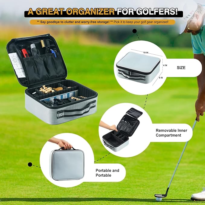 Golf Accessories Kit, Golf Kit, Golf Accessories,On-Course Golf Accessories Set, Golf Gifts for Men & Women,Golf Tees