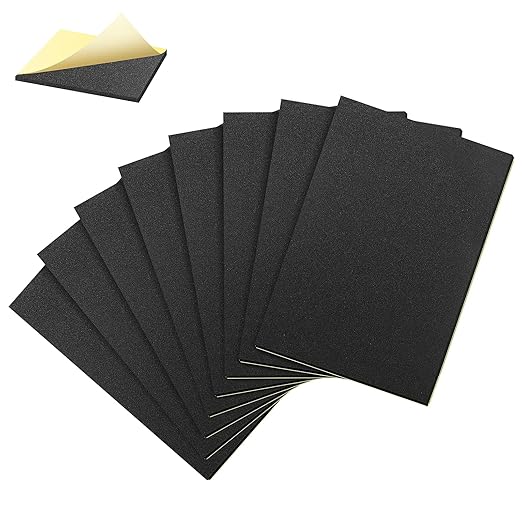 8 Pcs Adhesive Padding, 12in X 8in X 1/8in Closed Cell Foam Sheet, Anti-Slip by fififo