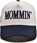Womens Baseball Caps Casual Mommin Embroidery Letters Trucker Hat Adjustable Ponytail Baseball Hat for Streetwear