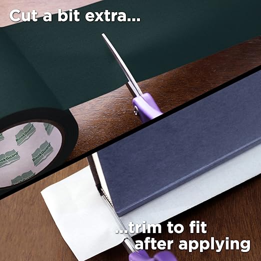 BookGuard 4 inch Premium Bookbinding Repair Cloth Tape, 15 Yard Roll, Forest - Image 3