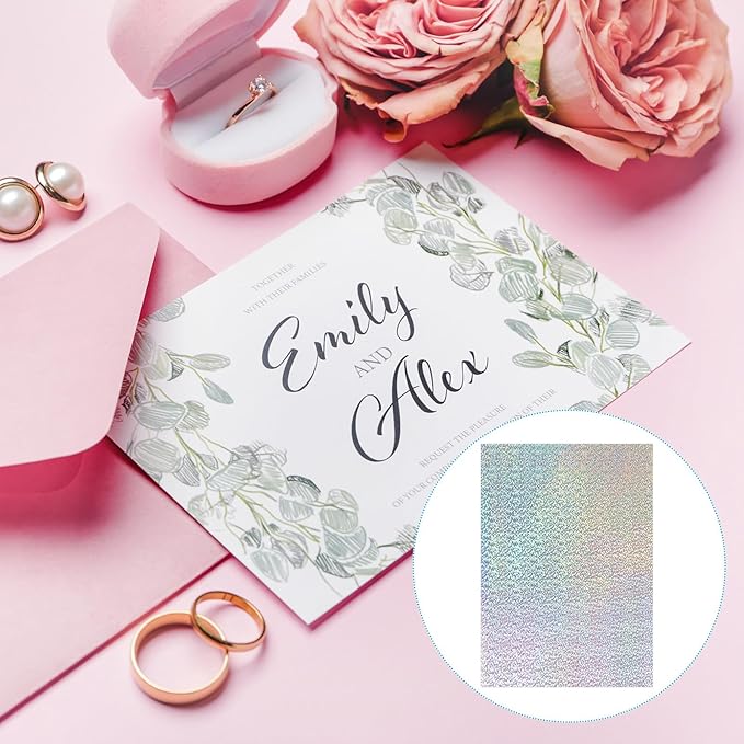 PATIKIL 11.7x8.3" Hot Stamping Foil Paper Sheet, 20 Sheets A4 Heat Transfer Hot - Image 4