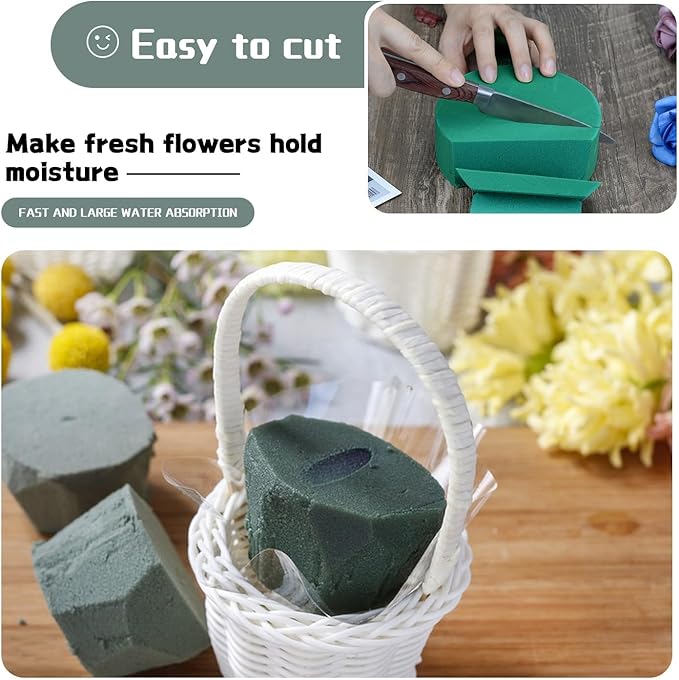 SupKing 8 Pcs Round Floral Foam 4.5" - Image 3