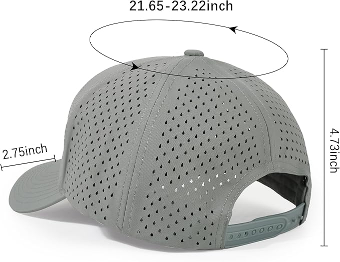 HH HOFNEN Quick Dry Baseball Cap Mesh Snapback Hat Sun and Rain Protection Structured Golf Trucker Hats for Men Women