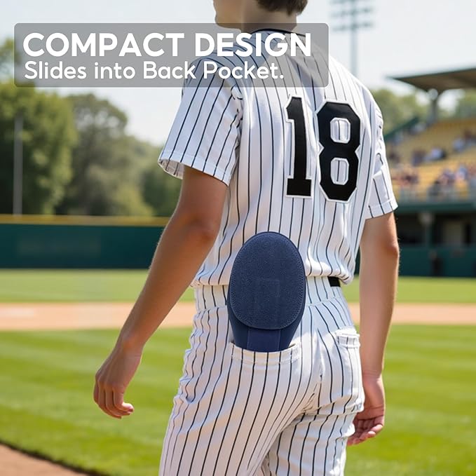 Baseball Sliding Mitt, Youth Ages 6-12 & Teens Adults 12+, Sliding Glove Hand Guard for Baserunning, Hard Shell Ambidextrous Left/Right, Baseball/Softball Compatible, Drip Style