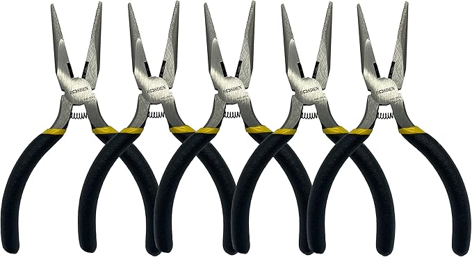 BOOSDEN 5" Small Needle Nose Pliers, Mini Needle Nose Pliers, Micro Needle Nose by BOOSDENMakingYourLifeEeasier