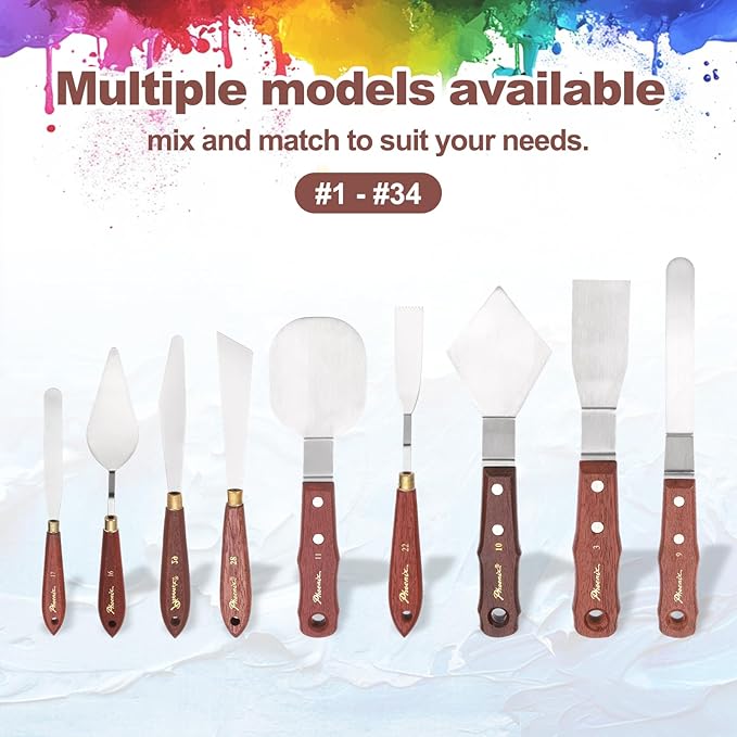MECCANIXITY Pack of 1 Palette Knife No.17, 9.1" Long Palette Knives - Image 5