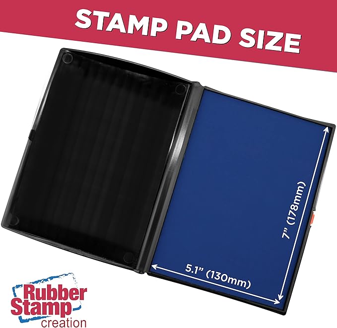 Large Premium Blue Ink Stamp Pad - Image 3