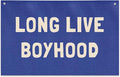 Long Live Boyhood Banner, Boys Room Decor, Canvas Banner Wall Hanging Flag Decor by JIUWEIHU