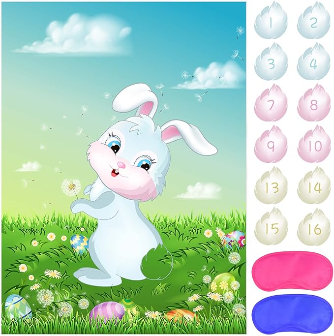 ASTARON Pin The Tail on The Bunny Game by ASTARON