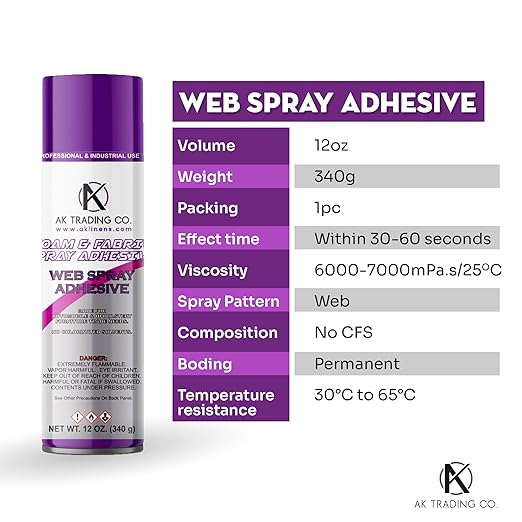 AK Trading Professional Quality General Multipurpose Spray Adhesive, 12-Ounce - Image 8