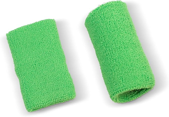 US Glove Sweat Bands for Wrists, Sports Wristbands for Men & Women, Athletic Hand Bands for Tennis, Gymnastics, Basketball, Volleyball, Baseball, Football or Gym Sport, 2-pc Cotton Arm Sweatbands 4.5"