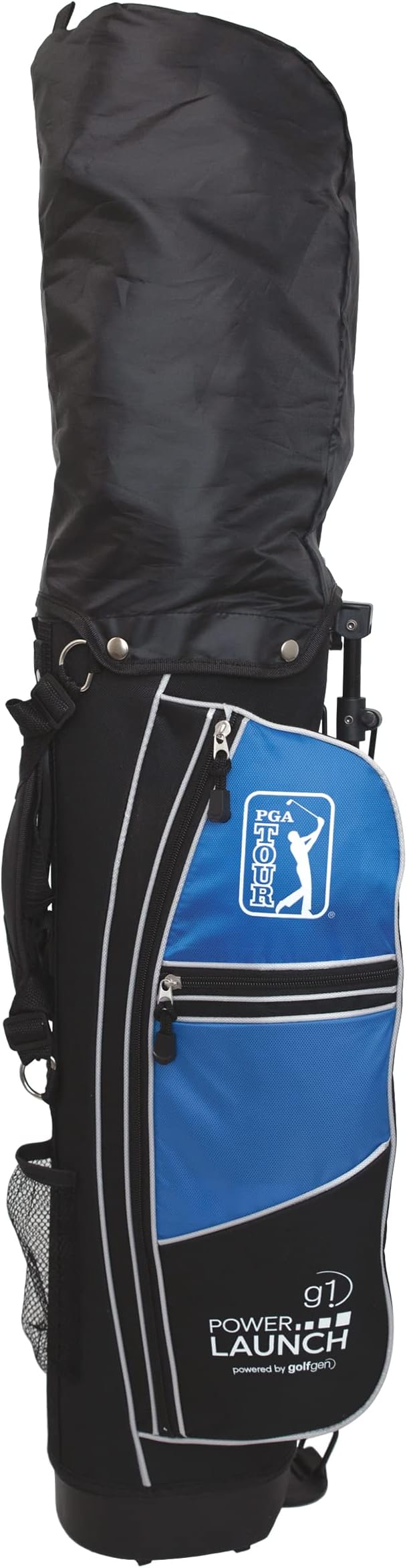 PGA Tour Youth Golf Club Set for Ages 5-15+ (3’5”-5’10”), Right and Left-Handed Kids Golf Sets – Beginner Junior Golf Clubs with Lightweight Stand Bag, Mallet Putter, Hybrid, Driver