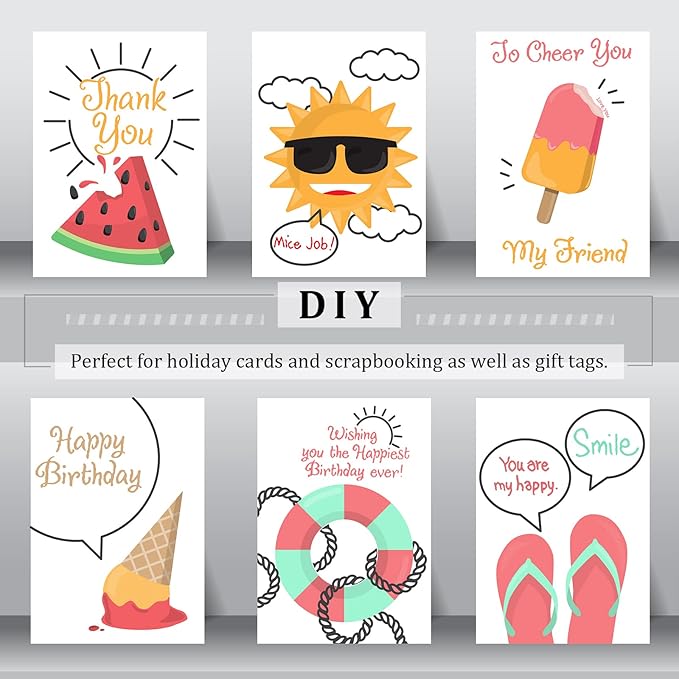 4 Sheets Sentiments Rubber Clear Stamps Set - Image 5