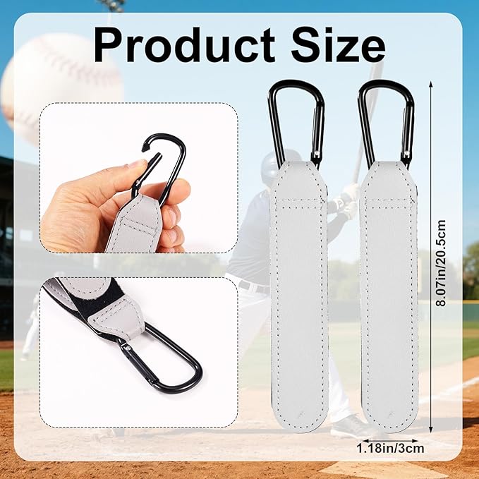 Adjustable Baseball Glove Clip, Adjustable Baseball Glove Holder for Bag with Hanging Loops Sports Training Gear Organization Clip Bag Tool for Drying Charms Team Gifts
