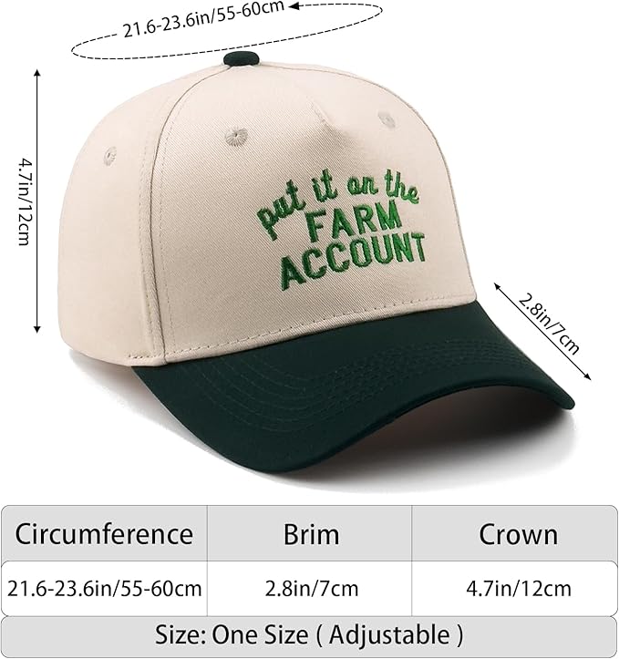 Funny Embroidered Trucker Hat, Vintage Two-Tone Cotton Baseball Cap for Men Women, Adjustable Dad Hat Gift Idea