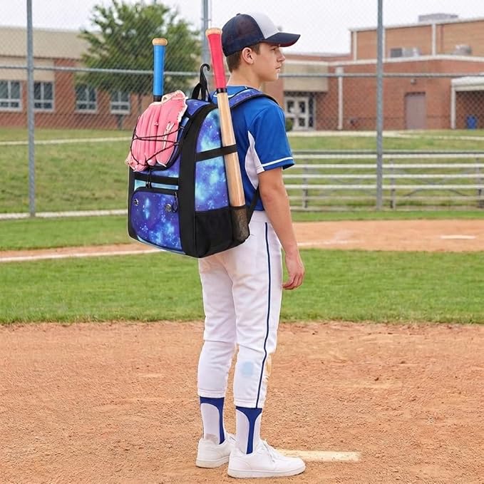 MATEIN Softball Bag, Lightweight Baseball Backpack with Shoe Compartment, Baseball Bag with Fence Hook for TBall Bat & Equipment, Softball Gifts Catchers Backpack for Women Fit Catcher’s Mitt, Helmet