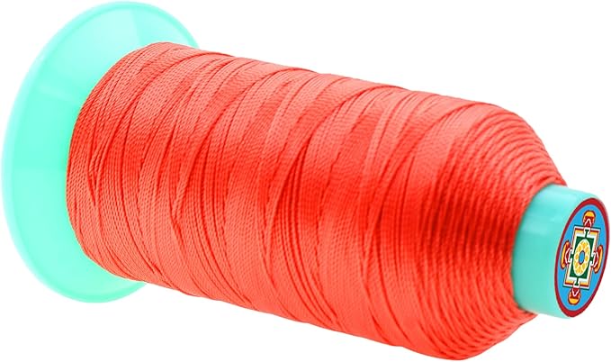 Mandala Crafts Bonded Nylon Thread Coral Heavy Duty Sewing Threads - Image 2