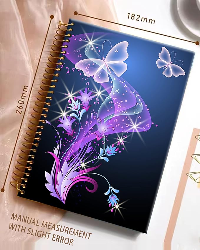 iampanda Spiral Journal Notebook, Fashion Strong Twin-Wire Binding - Image 2