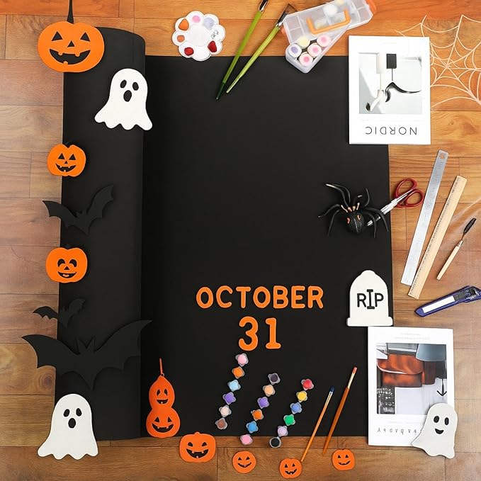 Frienda 35 x 118 Inch EVA Foam Sheet Black EVA Halloween Cosplay Costumes 2 mm - Image 5