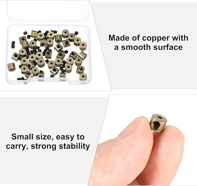 MECCANIXITY 40 Pcs Metal Locking Pin Backs, Locking Pin Keepers Clasp 5mm - Image 5