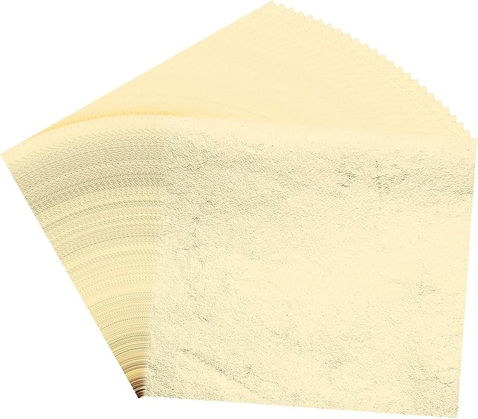 PATIKIL Gold Leaf Sheets for Art 3.7" x 3.4", Champagne Silver by PATIKIL