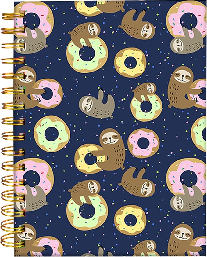 iampanda Spiral Journal Notebook, Cute Strong TwinWire Binding by iampanda