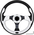 Golf Cart Steering Wheel, Skid Steering Wheel, Universal Golf Cart for Club Car EZGO RXV and TXT, Yamaha, Precedent Tempo, DS